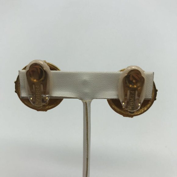 Fendi Gold Pearl Clip On - Picture 3 of 4
